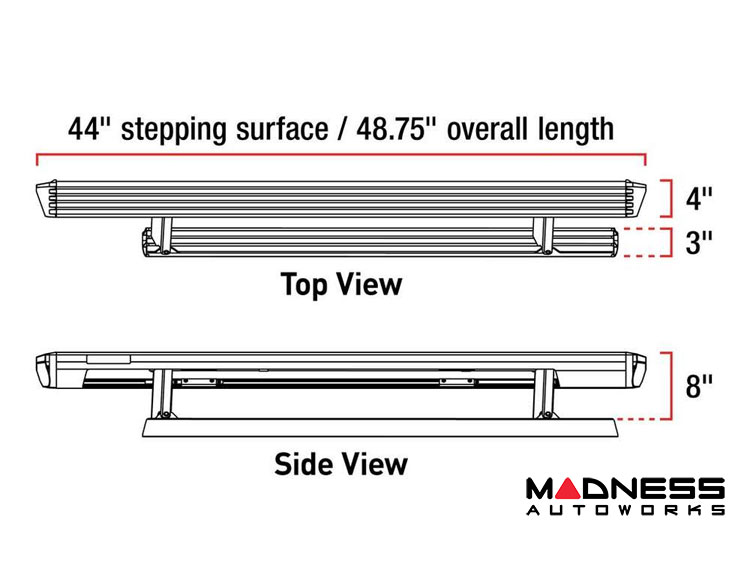 Ford Bronco Running Boards - ActionTrac Powered - 2 Door